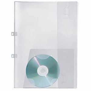 VELOFLEX 25 x Angebotsmappe A4 mit CD-Fach transparent