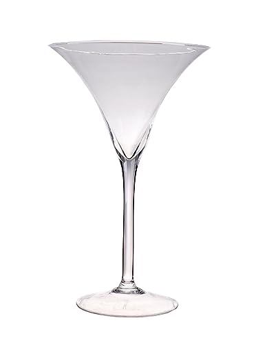 INNA-Glas XXL Martiniglas SACHA AIR auf Standfuß, klar, 40 cm, Ø 25 cm - Deko Stielglas
