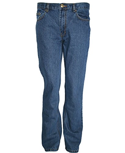 Oklahoma Jeans Herren R144 Straight Jeans, Blau (Stone Wash 005), 50W / 34L (Herstellergröße: 50/34)