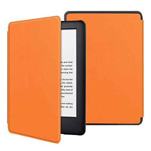 Liyinco Magnetische Smart Case für Kindle Paperwhite 5 11. 2021 Hülle für Kindle 11. Generation Case für Modell M2L3Ek,Orange,Paperwhite 5 11Th