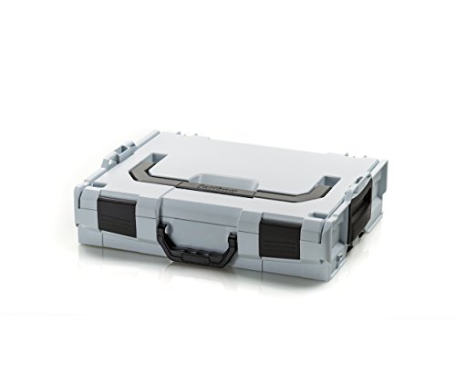 Bosch Sortimo L BOXX 102 | Größe 1 grau | Werkzeugkoffer leer klein | Professioneller Werkzeugkasten leer Kunststoff | Ideales Ordnungssystem