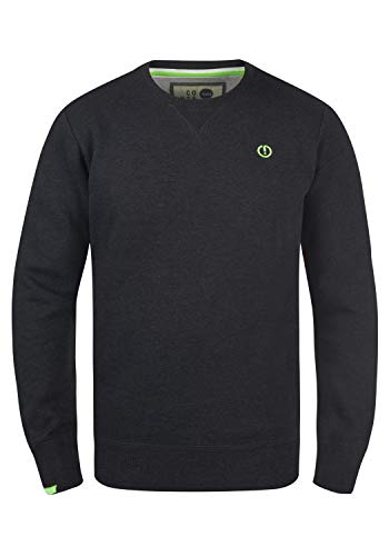 !Solid Benn O-Neck Herren Sweatshirt Pullover Pulli mit Rundhalsausschnitt, Größe:L, Farbe:Dark Grey Melange (8288)