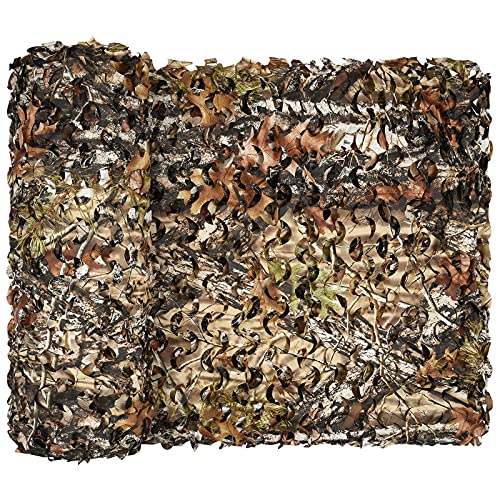 LOOGU Sichtschutz Netz für Balkon Terrasse Garten Veranda Dekoration Waldoptik Camouflage Netz Windschutz Abdeckung Wanddekoration Außendekoration, 1.5X10M