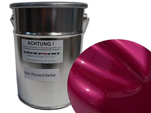 Lackpoint 0,5 Liter Spritzfertig Wasserbasislack Candy Pink Metallic Autolack