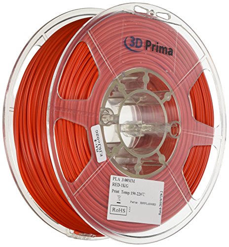 PrimaPLA™ Filament für 3D Drucker - PLA - 3mm - 1 kg spool - Rot