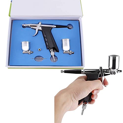 Mehrzweck-Spritzpistolen-Set Airbrush-Kit mit 2 Tassen Sprühpistolen-Trigger-Airbrush für die Kunstmalerei