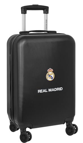 Real Madrid 2. Ausrüstung 23/24 - Kabinenwagen 50,8 cm, Koffer mit Rädern, Sicherheitsschloss, Leichter Koffer, 34,5 x 20 x 55 cm, Marineblau, Marineblau, Estándar, Casual