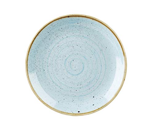 Kadida Churchill Stonecast -Coupe Plate Teller- Durchmesser: Ø32,4cm, Farbe auswählbar (Duck Egg Blue)