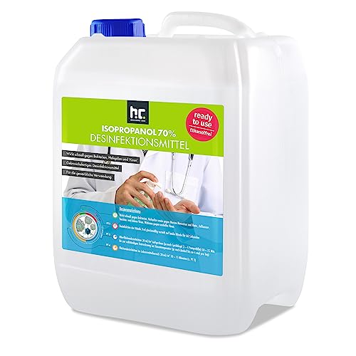 4 x 5 L (20 Liter) Zugelassenes Desinfektionsmittel für Hände & Flächen - anwendungsfertig - auch geeignet für Lebensmittelindustrie