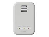 ABUS Gasmelder GWM100ME für Gasthermen - Erdgas (Methan) / Stadtgas - Alarmlautstärke 85 dB - weiß - 81443