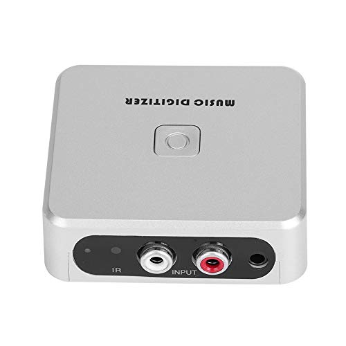 Mugast Musik-Digitizer Analog Audio zu MP3 Konverter direkt auf SD-Karte/USB-Flash-Konverter mit 3,5 mm & Cinch-Anschlüssen, ferngesteuerter Musik-Digitizer