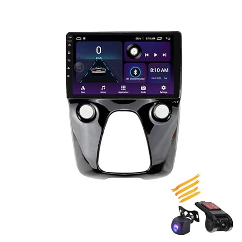 FONALO Android 12 Autoradio mit navi für Toyota Aygo/Peugeot 108/Citroen C1 2014 Plug-and-Play car Radio Player GPS Navigation 2 Din Radio USB Unterstützt RDS USB Kamera (Color : A 1+16G)