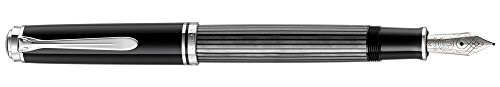Pelikan Füllhalter , Souverän 405, , schwarz/anthrazit, M