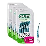 GUM SOFT-PICKS ADVANCED Interdentalreiniger/Einfache und sanfte Reinigung der Zahnzwischenräume/Angenehmes Anwendungsgefühl/Gute Erreichbarkeit aller Zahnzwischenräume (Large)