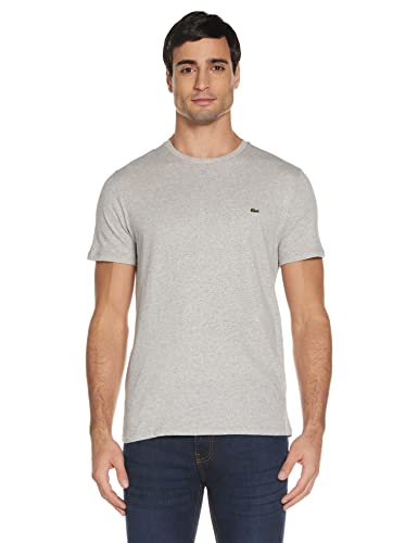 Lacoste Herren T-Shirt Th6709 , Grau (Argent Chine) , Medium (Herstellergröße: 4)