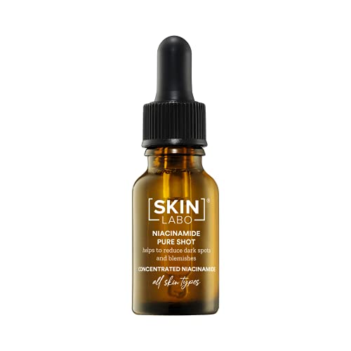 SkinLabo - Konzentrierter Niacinamide Shot. Gesichtsserum gegen pigmentflecken, seboregulierende Aktion. Für Mischhaut und fettige Haut. 15 ml