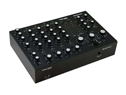 OMNITRONIC TRM-422 4-Kanal Rotary-Mixer | 4-Kanal-Rotary-Mixer mit 3-Band-Frequenzisolator und Filtersektion für DJs