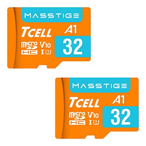 TCELL MASSTIGE 32 GB microSDHC A1 USH-I U1 100 MB/s Full HD Speicherkarte mit Adapter