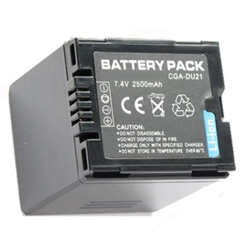 Amsahr Digital Replacement Battery for Panasonic CGA-DU21, NV-GS10, GS10, NV-GS100K