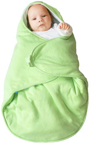 Wallaboo Einschlagdecke Coco, Universal für Babyschale, Autositz, zB. Für Maxi-Cosi, Römer, für Kinderwagen, Buggy oder Babybett, 100% Baumwolle, 90 x 70 cm, Farbe: Hellgrün