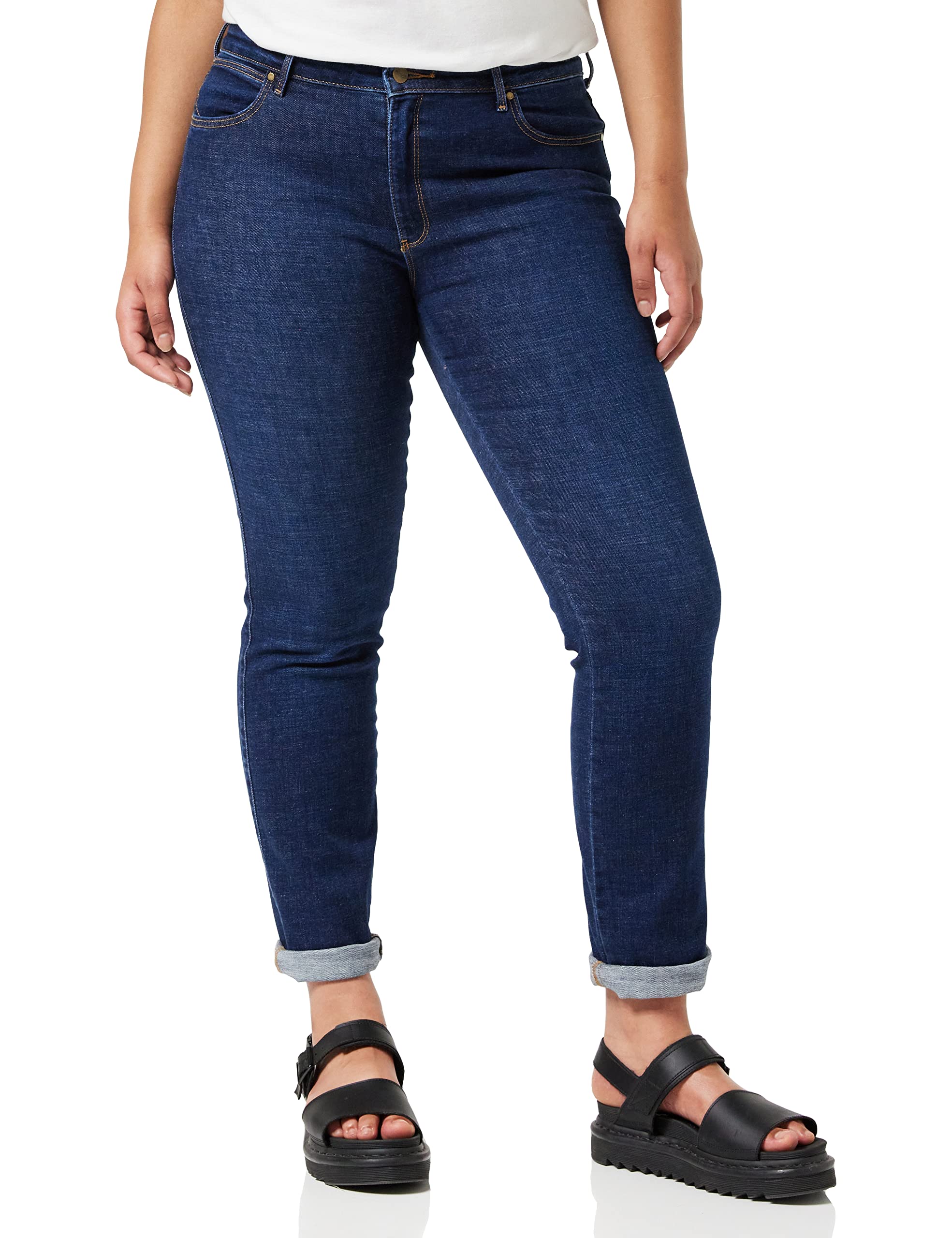 Wrangler Damen Slim Jeans, Blau (Night Blue), 31W / 30L