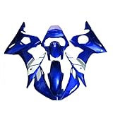 Motorräder Verkleidungs-Kits Für Yamaha R6 YZFR6 2003–2005 ABS-Motorradverkleidungs-Kits Modisches Blau-weißes Karosserie-Zubehör Rahmen Ersatzteile Zubehör