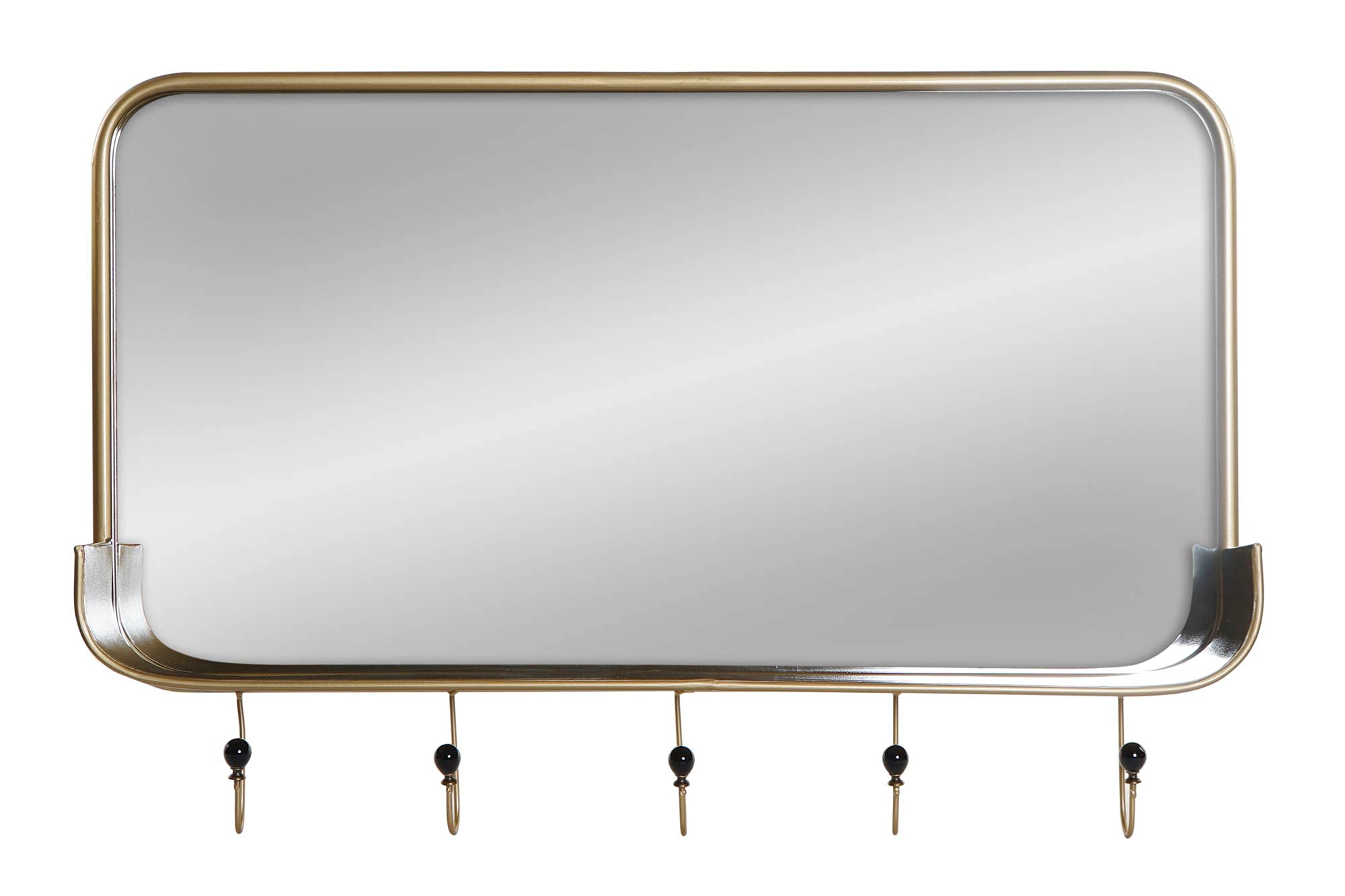 DT Spiegel aus Metall, verspiegelt, goldfarben, 92,5 x 17,5 x 63,5 cm (ES-171141)