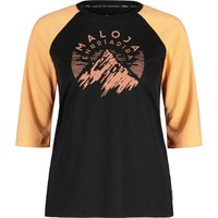 Maloja Damen Himbeerem Wander-Shirt, Moss, Mehrfarbig, Medium