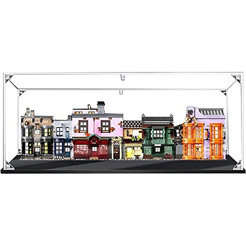 Acryl Schaukasten Vitrine Kompatibel Für Lego 75978 Winkelgasse Diagon Alley, Schaukasten Staubdicht Showcase Display (Ohne Modell Kit) 3mm