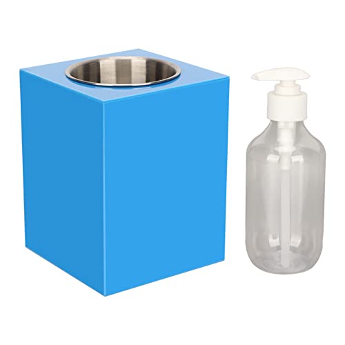 Massagelotionserhitzer, 110-240V Kompakter Einzelflaschen-MassageöLerhitzer Maximal 60 ° C mit SchöNheitspflegeöL-Pumpflasche (EU-Stecker)