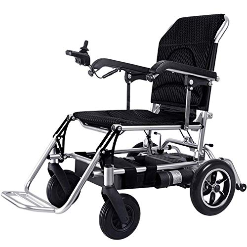 Electric Wheelchair Folding Lightweight Portable Powerchair,Medical Aluminum Alloy Lightweight Travel Wheelchair,drive With Electric Power Or Use As Manual Wheelchair For Disabled Elderly,po