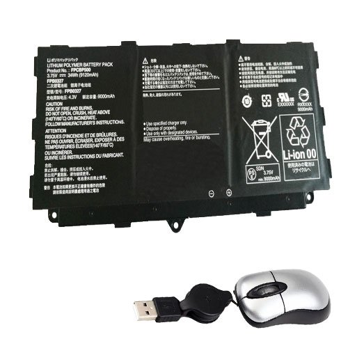 amsahr FPCBP500-05 Ersatz Batterie für Fujitsu FPCBP500, FPB0327, CP695045-01 (3.75V, 34Wh) Umfassen Mini Optische Maus schwarz