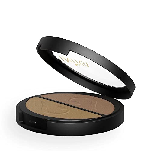 Inika Pressed Mineral Eye Shadow Duo, Gold Oyster