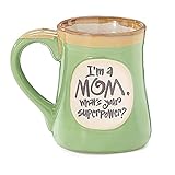 Im A Mom. Whats Your Superpower Porcelain Stein Becher