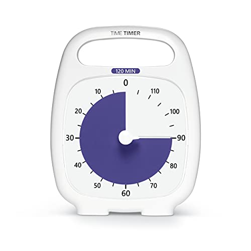 Time Timer Plus 120 Minute Visueller Timer - 'Make Time Edition' Countdown-Uhr (anthrazit) Richtlinie für Produktivität und Fokus
