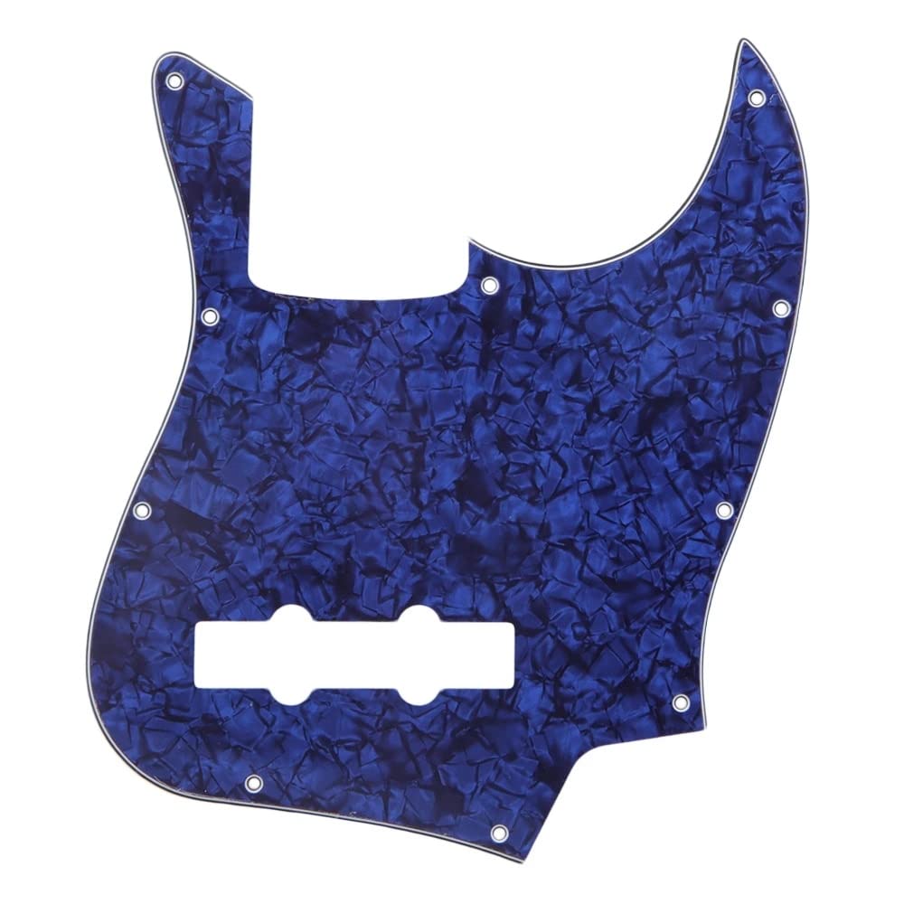 Accessories 3-ply 10Hole JB Bass Guitar Pickguard Blue Pearl PB durable (Color : Bule)
