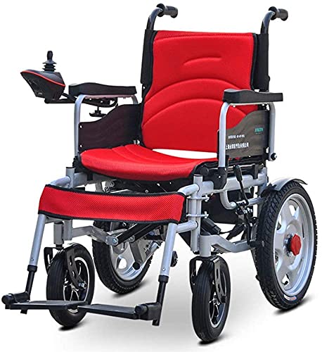 Rollstühle Klappbarer faltbarer elektrischer Rollstuhl aus Aluminiumlegierung Tragbarer kompakter Mobilitätshilfe Leichter elektrischer Rollstuhl Scooter