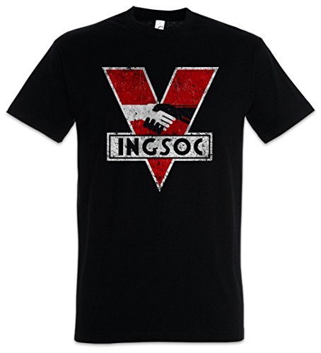 1984 Logo Vintage INGSOC T-Shirt - Big Oceania Brother George Orwell T-Shirt Größen S -5XL (XXL)
