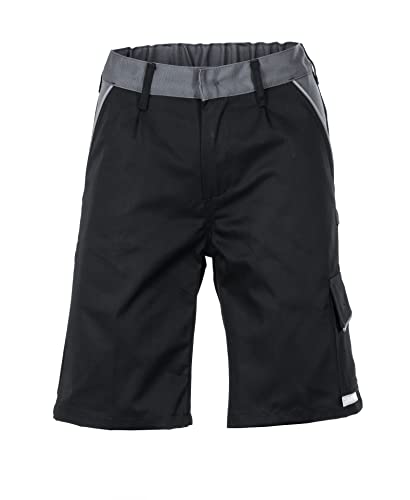 Planam Highline Shorts, Farbe: Schwarz/Schiefer/Zink, Größe: 4XL