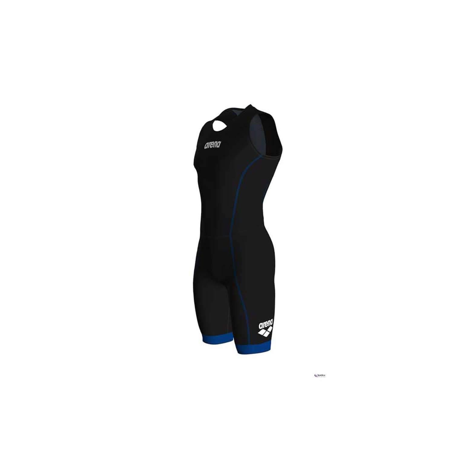 Arena Herren Triathlon-Anzug Herren Triathlon Anzug St 2.0 mit Rückenreißverschluss, Black/Royal, M, 001510