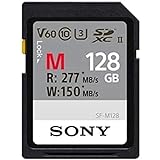 Sony SDXC UHS-II Speicherkarte mit 128GB, Schreiben mit 277 MB/s, 4k Video, IP57, SFM128