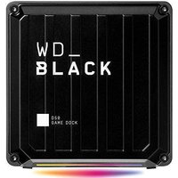 WD_Black D50 Game Dock 1 TB (2x Thunderbolt 3 Anschlüsse, DisplayPort 1.4, 2x USB-C, 3x USB-A, Audio Ein/Aus und Gigabit Ethernet anpassbare RGB-Beleuchtung) schwarz