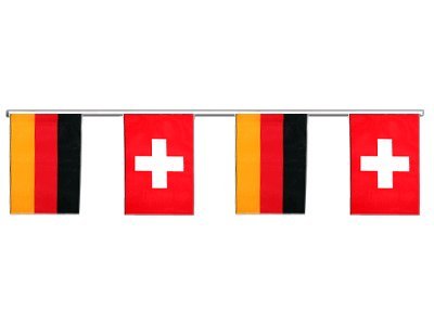 Flaggenfritze® Freundschaftskette Deutschland - Schweiz