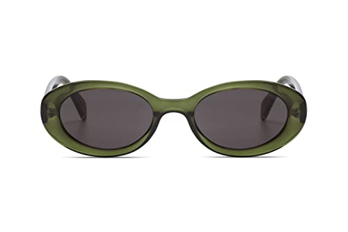 KOMONO Ana Fern Unisex Oval Bio-Nylon-Sonnenbrille für Damen und Herren mit UV-Schutz und kratzfesten Gläsern