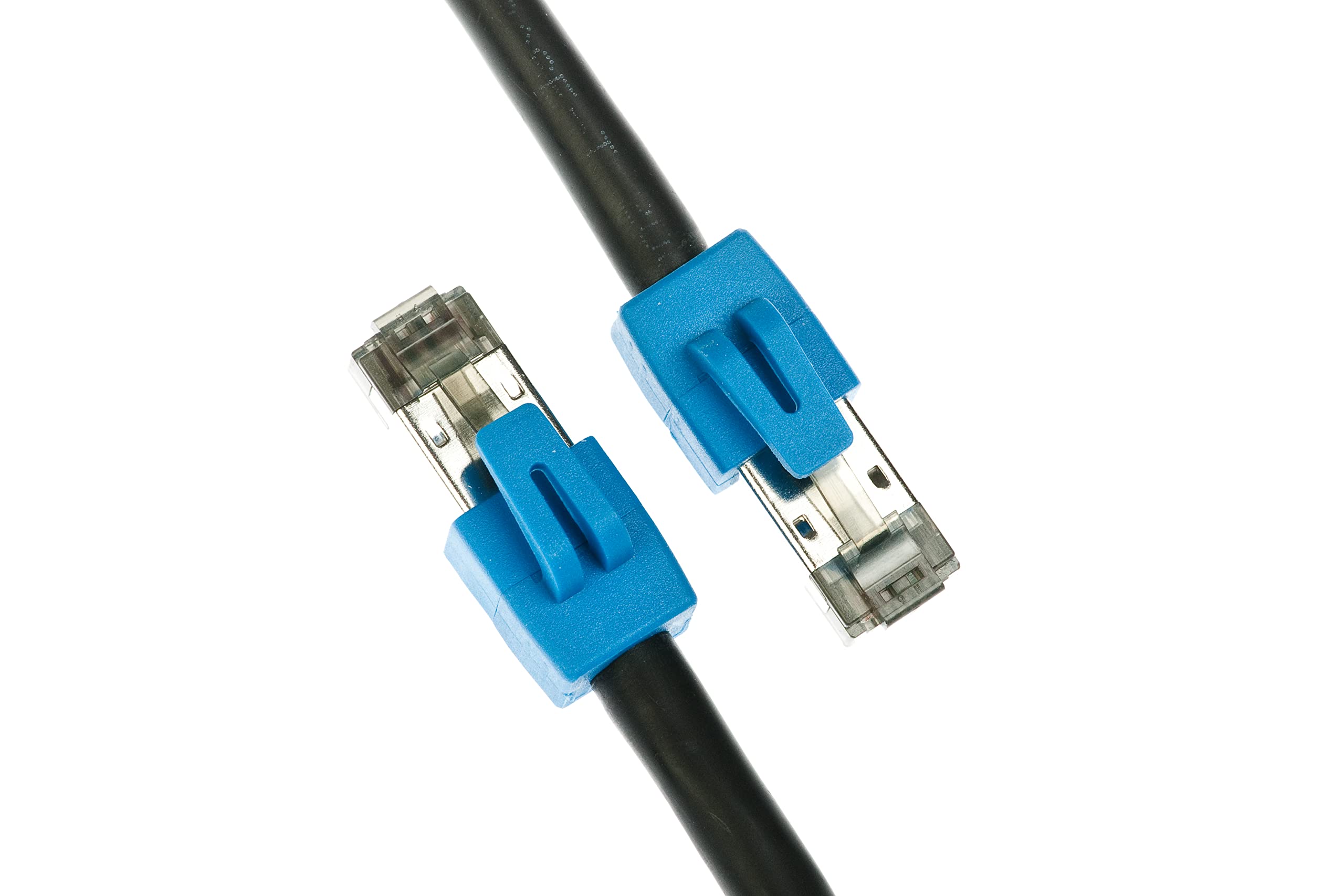 GigaBlue Cat8 Netzwerkkabel CAT.8 2000 MHz 40 Gbit/s 40GBase-T High End Poe+ Patchkabel Ethernetkabel AWG24 Flexible Kupferadern (LSZH) Schwarz - 25m