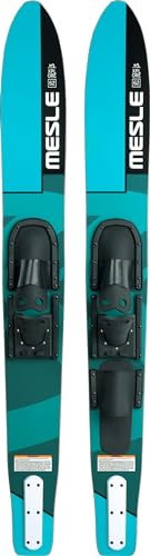 MESLE Combo Wasser-Ski XPlore 157 cm mit B2 Bindung, Anfänger und Fortgeschrittene Combo-Ski für Jugendliche und Erwachsene bis 90 kg, Farbe:blau