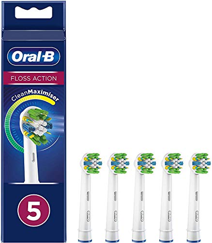 Oral-B Tiefenreinigung Aufsteckbürsten für elektrische Zahnbürste, 5 Stück, mit CleanMaximiser-Borsten für tiefe Reinigung zwischen den Zähnen