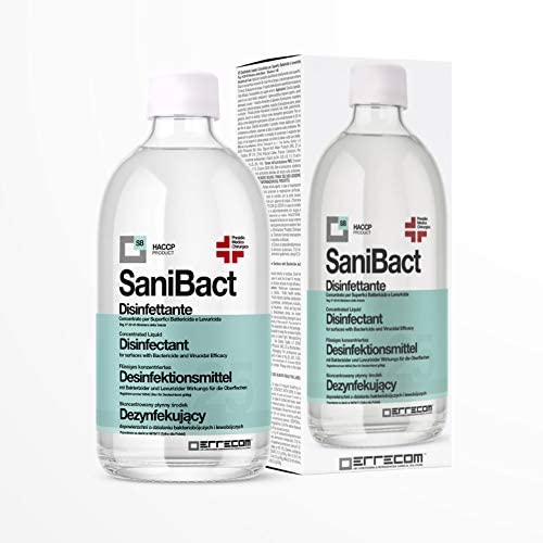 Errecom - sanibact - disinfettante igienizzante superfici battericida 500 ml concentrato 1:25