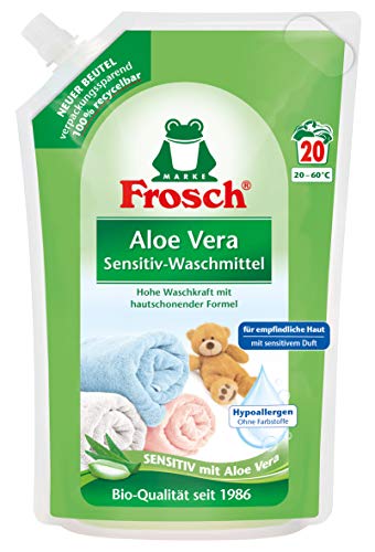 Frosch Aloe Vera Waschmittel, 5er Pack (5 x 18 Waschladungen)
