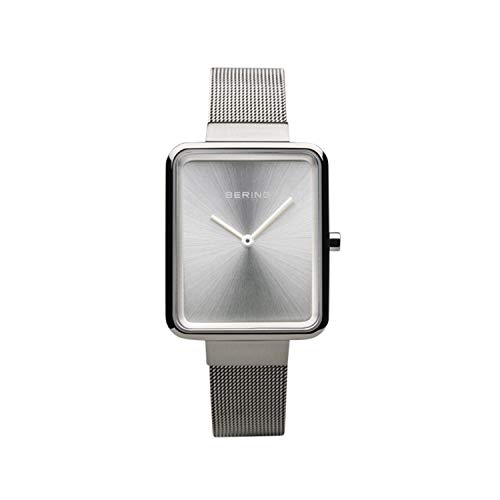 BERING Damen Analog Quartz Uhr mit Edelstahl Armband 14528-000